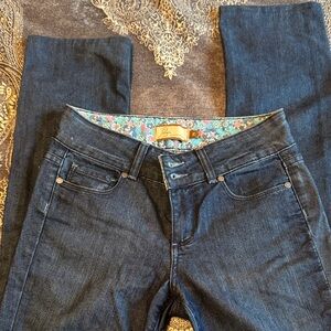 PAIGE Dark Indigo Straight Leg Jeans